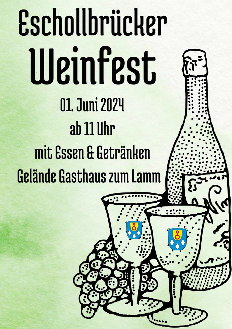 Plakat Eschollbrücker Weinfest