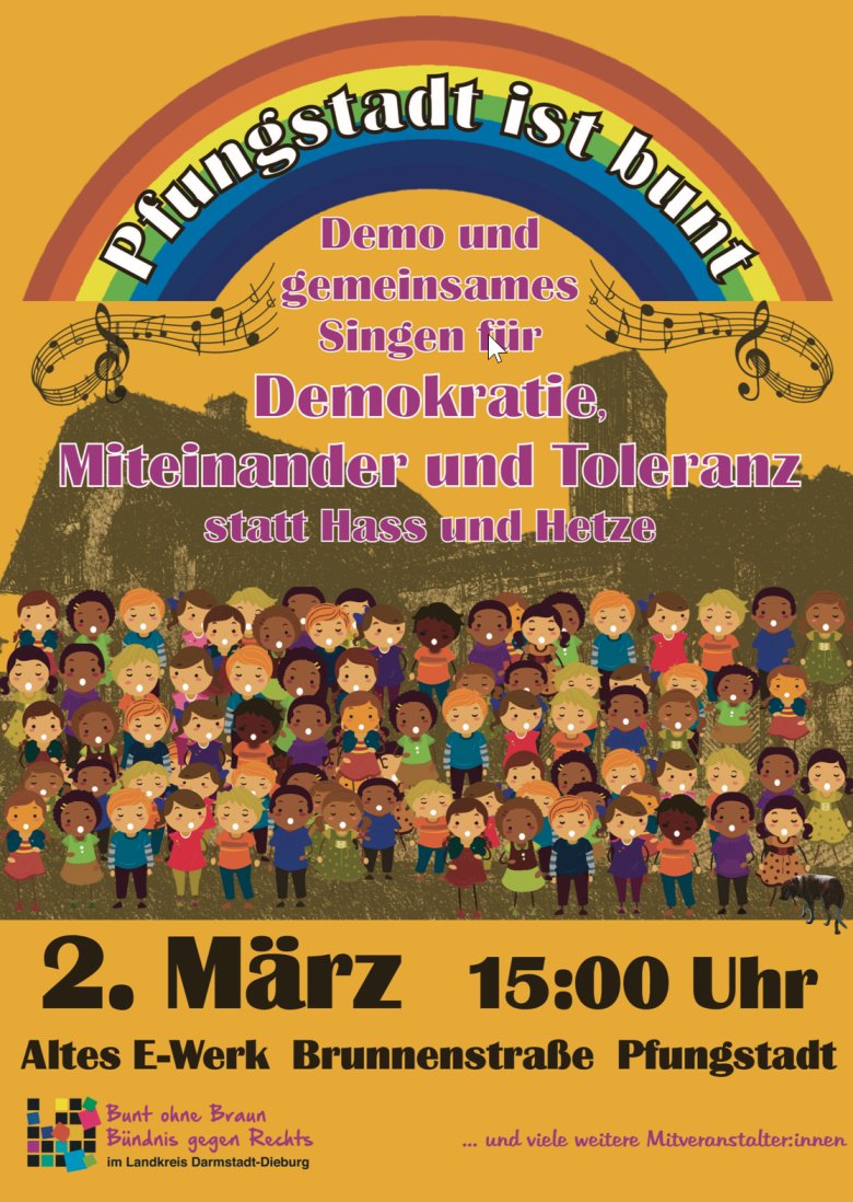 Plakat Pfungstadt ist bunt