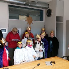 Sternsinger zu Besuch beim Bürgermeister